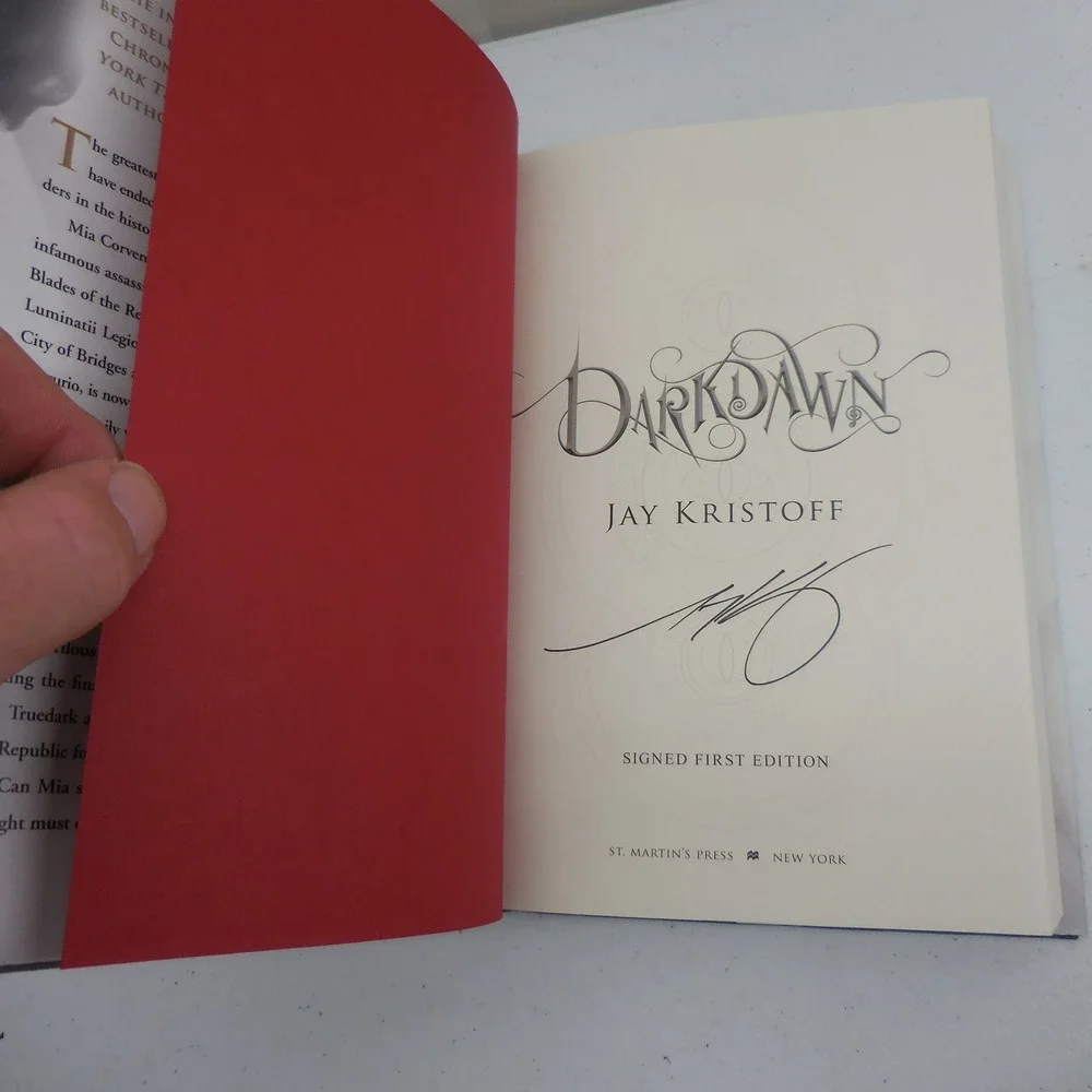 Darkdawn Jay Kristoff Signed First Edition Hardcover Nevernight Chronicle Book 3